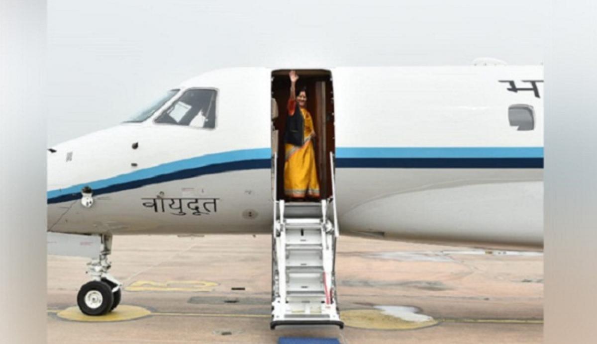 Sushma Swaraj embarks on three-nation visit